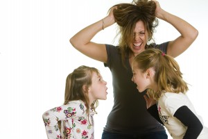 Fighting Kids Frustrated Mom